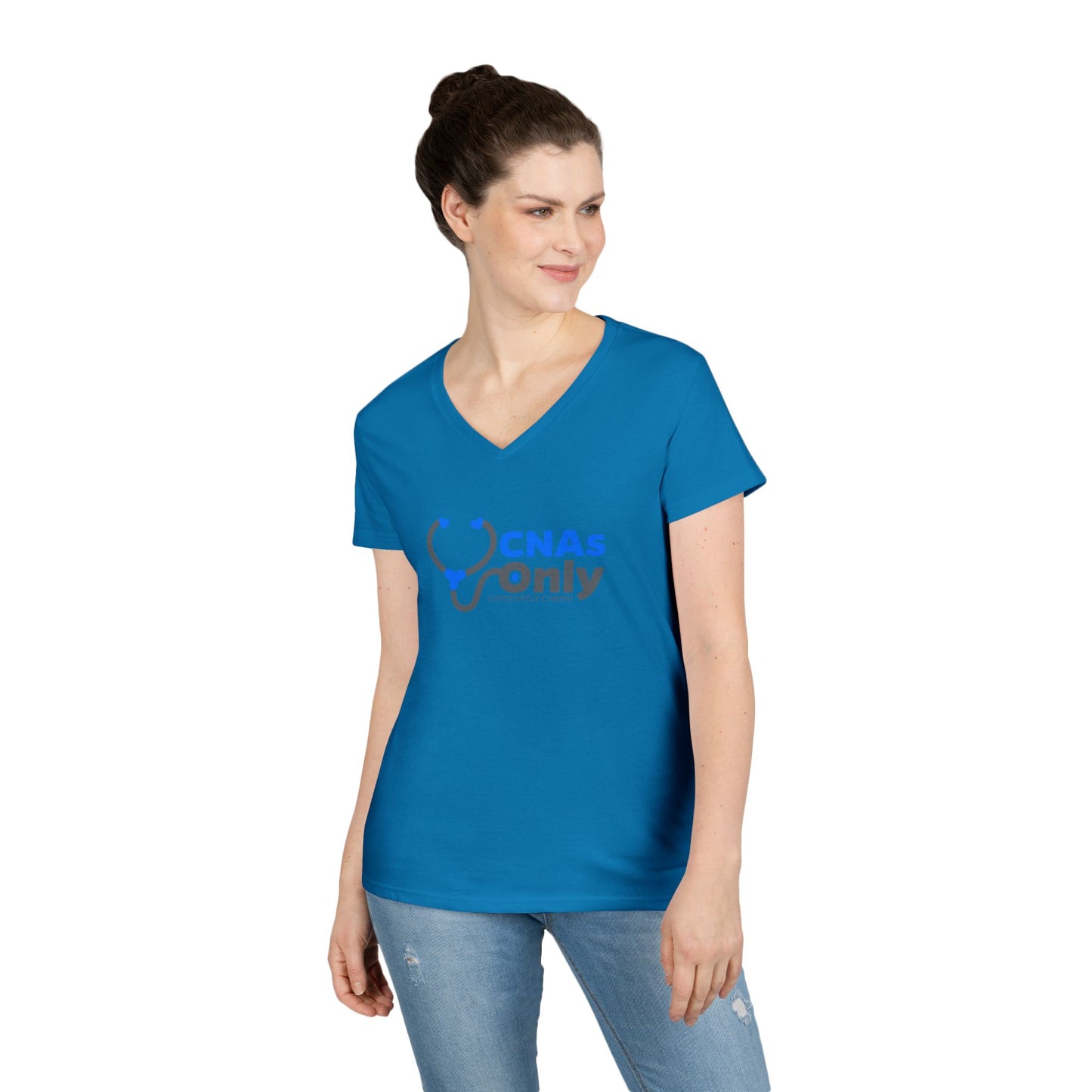CNAs Only V-Neck T-Shirt
